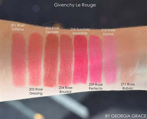 givenchy lipstick swtches|best lipsticks for color change.